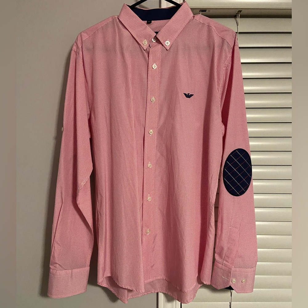 Armani Jeans Dress Shirt (Pink)